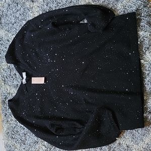 Loft black sparkle sweater